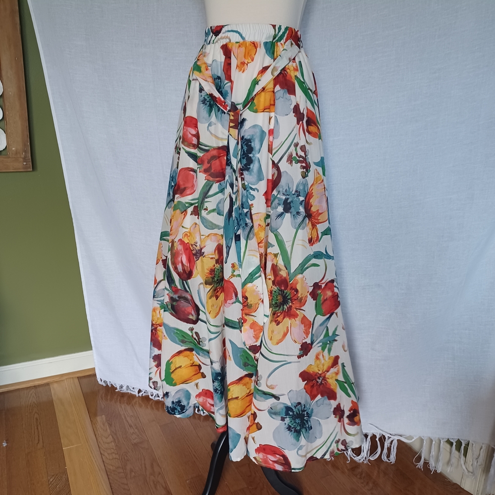 Floral Floor Length Women's Skirt